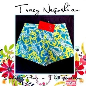 π Tracy Negoshian Turquoise Atlantis Penny Shorts